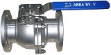 Шаровые краны нержавеющие из стали AISI316 (CF8M) Ду 15-150 Ру16/40 фланец/фланец патрубки Тип ABRA-BV61L 