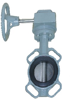 Затвор дисковый поворотный чугунный ABRA BUV-VF863DxxxG с редуктором Ду040-600 Ру16, корпус GG25 / диск SS316 / седло NBR межфланцевый. Строительная длина EN558-1 GR (серия) 20 = ISO 5752 "short"
